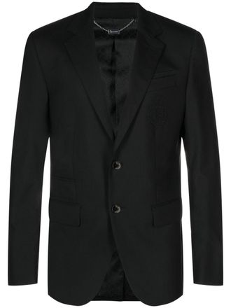 Billionaire Boys Club crest-motif single-breasted blazer - Black