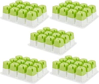 OEM Bandeja De Silicona Para Semilleros - Bandejas De Cultivo - Cultivo De Plantas - 12 Agujeros - 5 Piezas - Gris