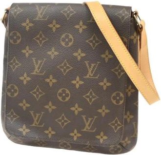 Louis Vuitton Pre-owned Cross Body Bags, female, Brown, Size: ONE SIZE Pre-owned Vintage Canvas Crossbody Bag