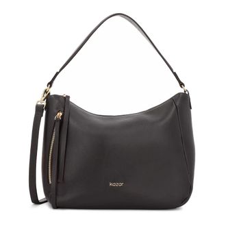 Kazar Tassen, Dames, Bruin, ONE Size, Leer, Ruime Schoudertas