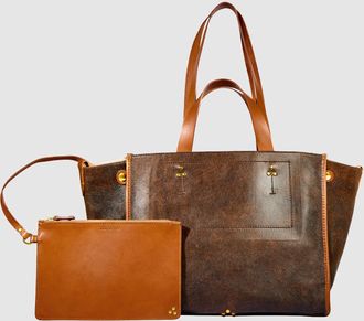 Jerome Dreyfuss Sac L&eacute;on M Marron Used, Capsule Rocky Bazaar