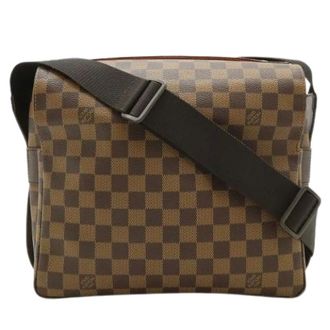 Louis Vuitton Pre-owned Naviglio Damier Shoulder Bag - Dames - Pre-owned - Bruin - Maat: ONE Size