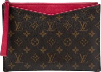 Louis Vuitton Pre-owned Clutches, female, Brown, Size: ONE SIZE Pre-owned Fabric Clutch