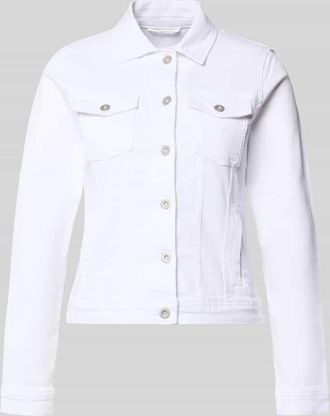 Tom Tailor Regular Fit Jeansjacke aus Baumwoll-Mix in Weiss, Gr&ouml;&szlig;e XXXL