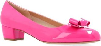 Ferragamo Womens Vara Bow Detail Shoes In Pink