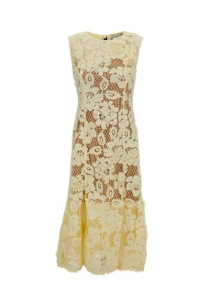 Self Portrait Crochet Lace Midi Dress
