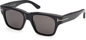 Tom Ford FT1280 CAINE-02 01A Mens Sunglasses Black Size 53