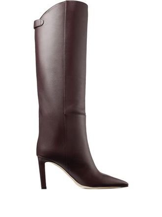 Jimmy Choo London 85mm Alizze knee-high boots - Brown