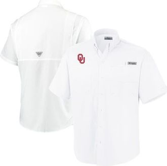 Columbia Mens Columbia White Oklahoma Sooners Big & Tall Collegiate Tamiami Button-Down Shirt at Nordstrom, Size 6Xb