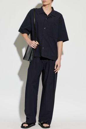 STUDIO NICHOLSON Line Trousers, Mens, Black
