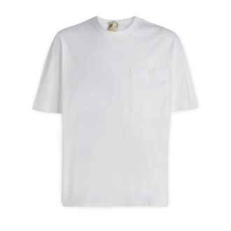 Ten c T-Shirts, male, White, Size: S Logo-patch T-shirt