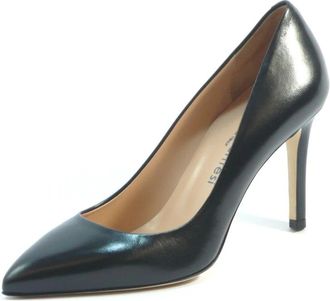 Sergio Levantesi Zwarte Leren Pumps - Dames - Pumps - Zwart - 40 EU - Leer - Schoenen