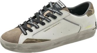 Crime London Gedragen Sneakers - Heren - Sneakers - Wit - 43 EU - Leer - Schoenen