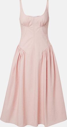 Proenza Schouler Solira seersucker midi dress