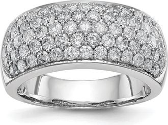 Diamond2Deal 14k Gold Lab Grown Diamond Wedding Band Ring 1.62Ct Clarity- VS Color- D-E