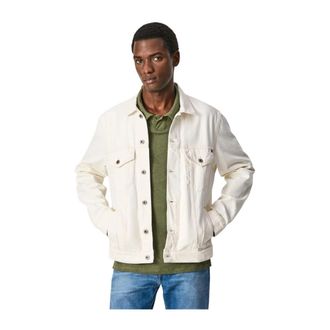 Pepe Jeans London Pinner Hunder Jeans - Heren - Spijkerjassen - Wit - XL - Denim - Jassen