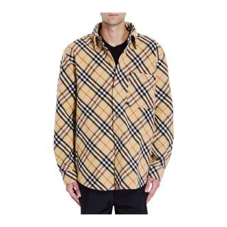Burberry Hombre, Camisas, Beige, Talla: L