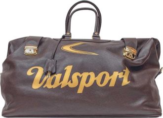 Valsport Middelgrote Logo A Marrone Unisex Reistas - Dames - Weekendtassen - Bruin - ONE Size - Katoen - Tassen