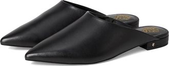Vince Camuto Arlette Slip-on Flat Mule Womens Flat Shoes Black : 6.5 M, Leather
