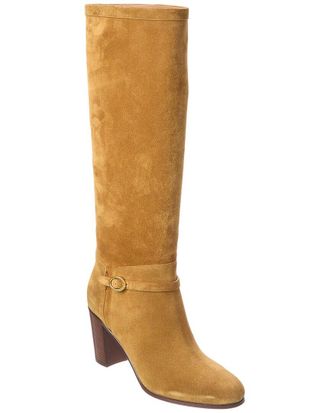 Valentino Pattie 75 Suede Knee-High Boot