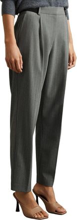 Reiss Flora Pinstripe Wool-Blend Taper Trouser