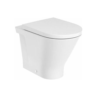 Roca Roca The Gap Round Inodoro Rimless Para Tanque Alto - Asiento: Caida Amortiguada - Ref: A3470n7000+a801d12001