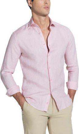 Moeva James - Linen Shirt in Pink at Nordstrom, Size Xxx-Large L Eu