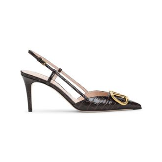 Valentino Garavani Brown Leather Heels