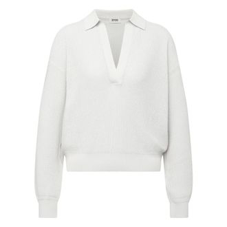 Drykorn Drykorn, V-neck Knitwear, male, Beige, Size: XS Jorgia Knit Polo Shirt