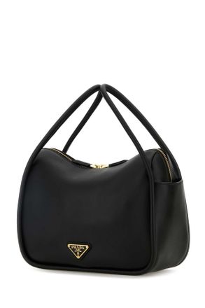 Prada Womens Black Leather Handbag Nero Borse A Mano Bag