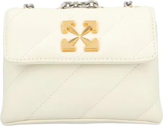 Off-white Leather shoulder-bags - Dames - Schoudertassen - Wit - ONE Size - Katoen - Tassen