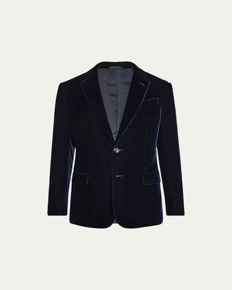 Giorgio Armani Mens Velvet Notch Lapel Dinner Jacket