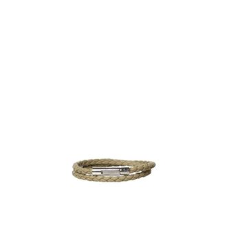 Tod's MyColors 2-Turn Leather Bracelet - male - Tods - Bracelets - Beige - ONE SIZE - Accessories