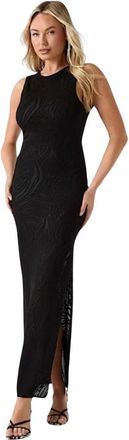 Guess Jenay Maxi Jurk - Dames - Maxi kleedjes - Zwart - S - Polyester - Kleedjes