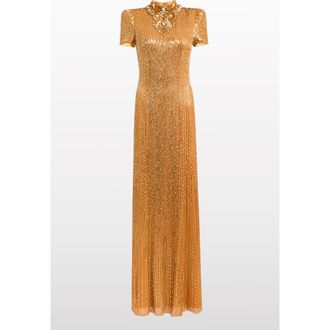 Jenny Packham Amber Embellished Maxi Dress at Nordstrom, Size 14 Uk
