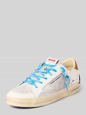 Crime London Sneaker aus Leder mit Label-Details in Weiss, Gr&ouml;&szlig;e 42