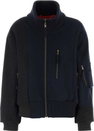 Maison Margiela Wol Bombertrui - Dames - Bomber jackets - Veelkleurig - 2XS - Wol - Jassen