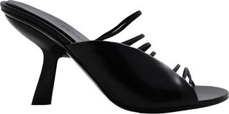 Ferragamo Ferragamo Black Leather Altaire 85 Sandals