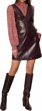 Lost + Wander Valor Of Venus Mini Dress In Merlot