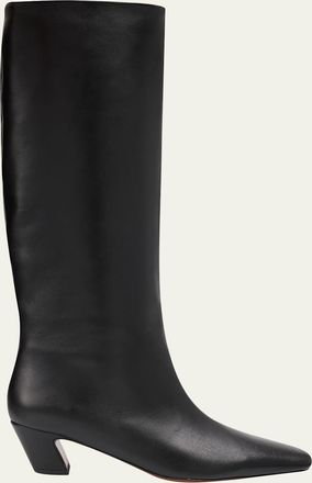 Loeffler Randall Marley Leather Knee-Hight Boots
