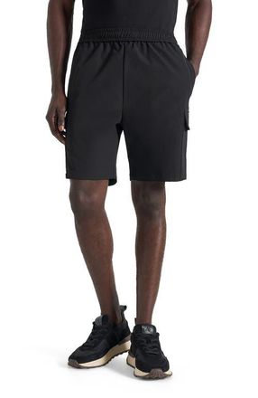 Mani&egrave;re De Voir Dimitri Technical Cargo Shorts in Black at Nordstrom, Size X-Large