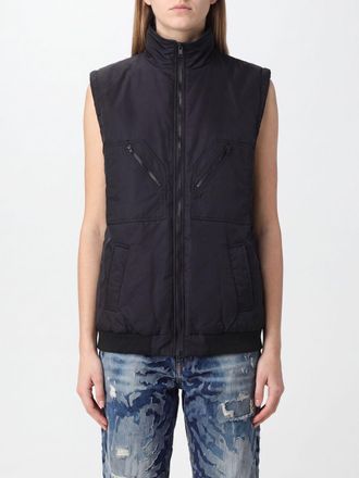 Maison Margiela Gilet tecnico in nylon con collo alto e chiusura a zip