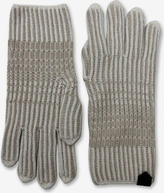 Maurizio Baldassari Rippstrick-Handschuhe aus Kaschmir und Schurwolle