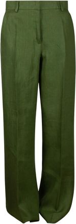 Max Mara Dames, Broeken, Groen, Maat: M Katoen
