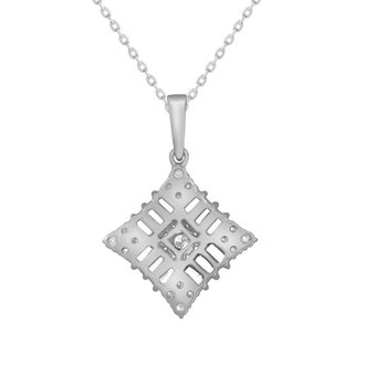 Grown Brilliance 14KT White Gold 1.00 Carat Lab Grown Diamond Pendant Necklace for Women
