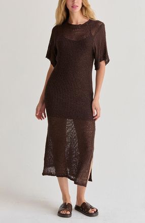 Crescent Netted Knit Dress in Brown at Nordstrom, Size X-Small/small