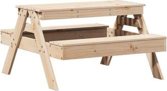 vidaXL Mesa De Picnic Para Ni&ntilde;os Madera Maciza De Pino 88x97x52 Cm Vidaxl