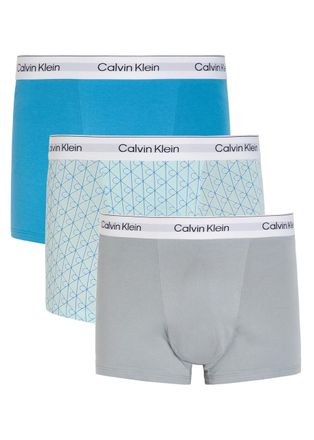 Calvin Klein Icon Stretch-cotton Trunks - set of Three - Grey - XL