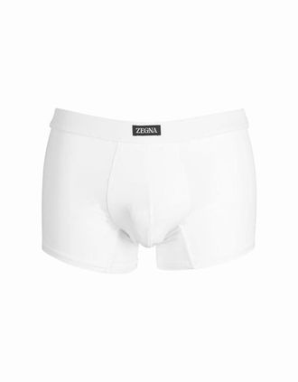 Ermenegildo Zegna Mens Ermenegildo Zegna Stretch Modal Boxer Trunk, White - Size: 38/39/32