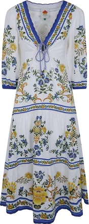 Farm Rio Dress Floral Tapestry Emily